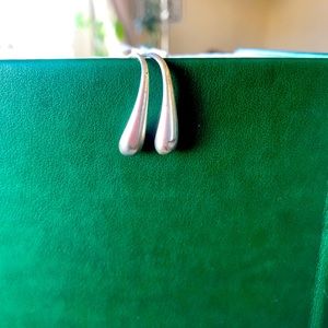 Silver drop earrings